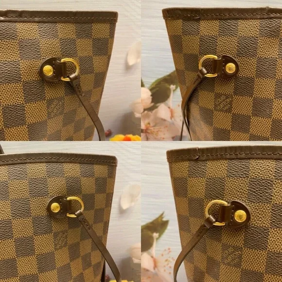 โค๏ธโ๐ฉนSOLDโค๏ธโ๐ฉน Louis Vuitton Neverfull MM Damier Ebene Cherry Red Tote Bag(SP0069) - Picture 6 of 12